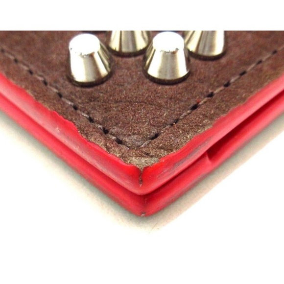 Christian Louboutin - Authentic Monogram Tritac Portfolio Spiked Leather Large - Picture 10 of 16